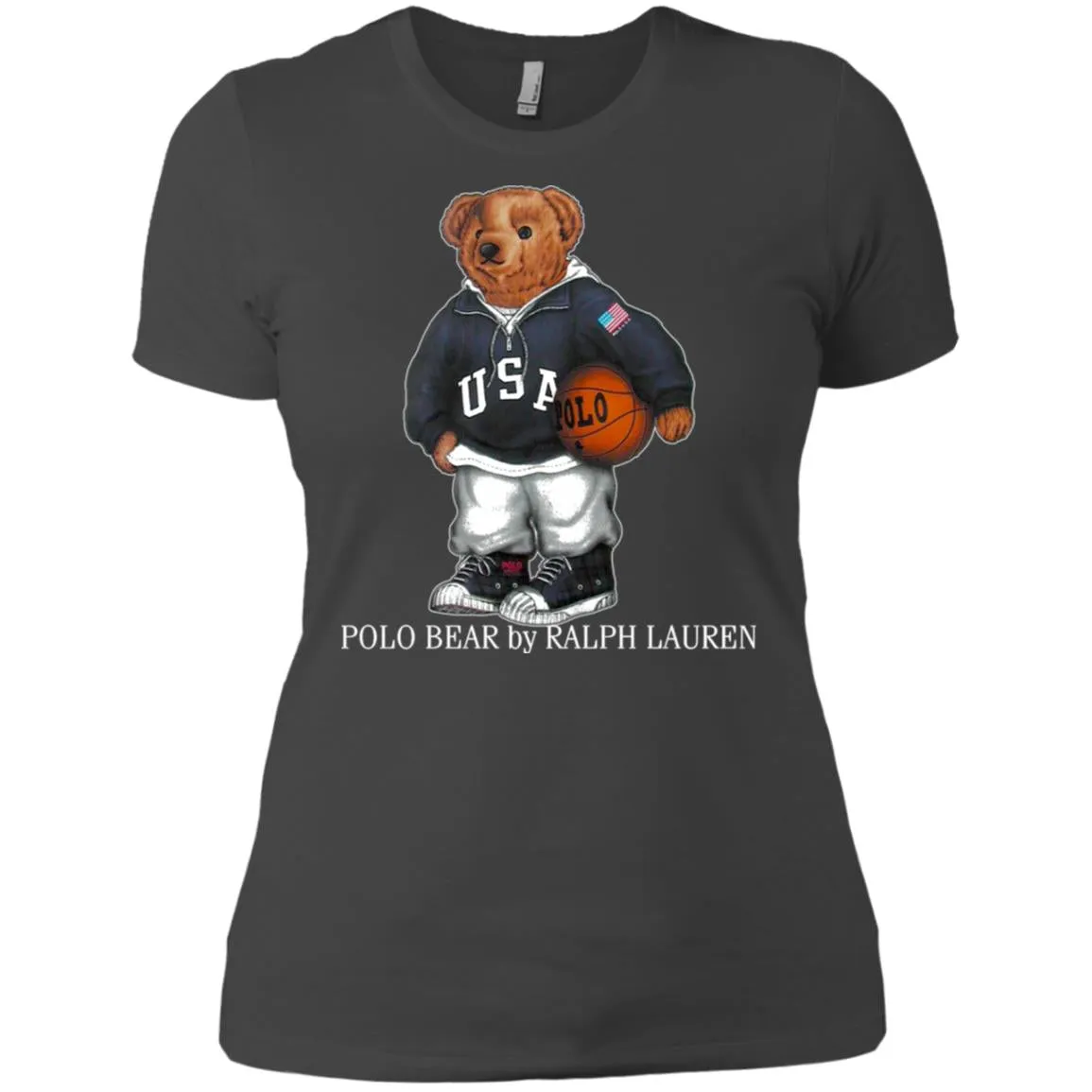 Polo Bear Ralph Lauren Shirt Women Cotton T-Shirt