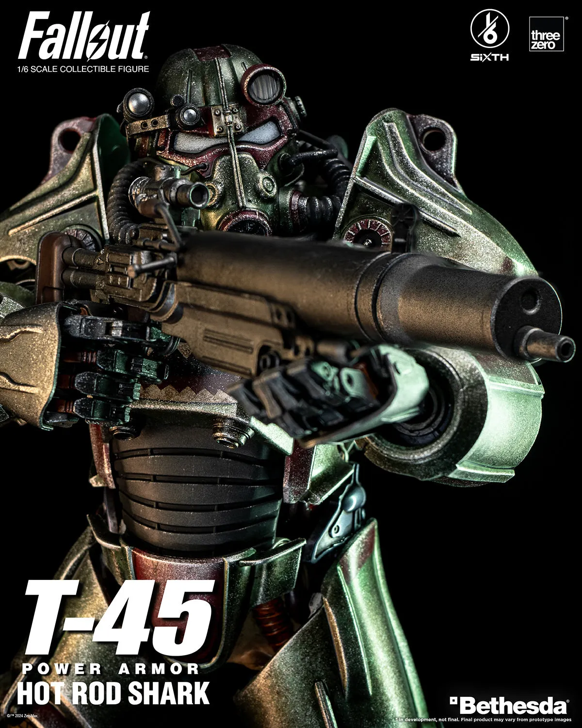 PRE-ORDER: Threezero Fallout T-45 Hot Rod Shark Power Armor Sixth Scale Figure