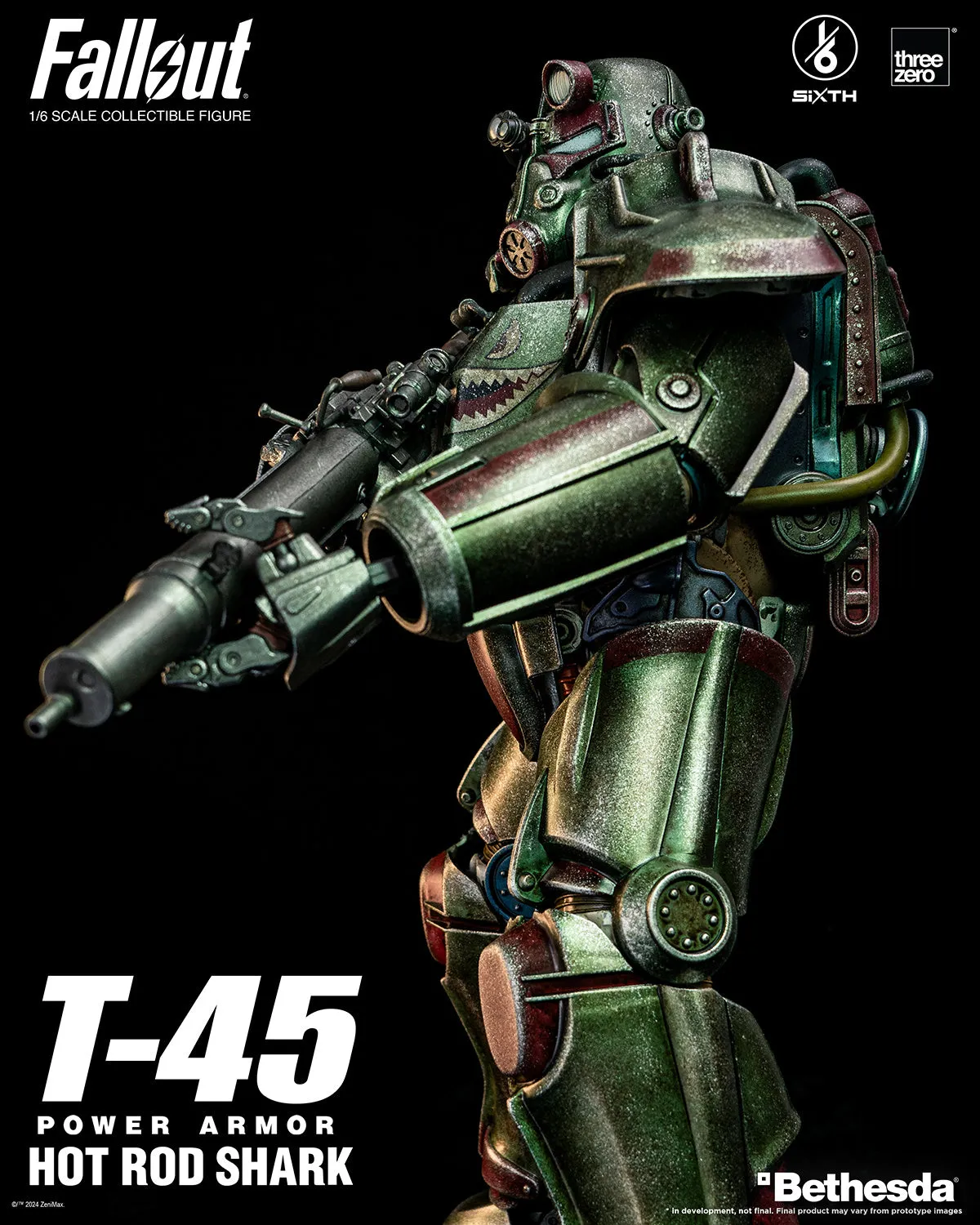 PRE-ORDER: Threezero Fallout T-45 Hot Rod Shark Power Armor Sixth Scale Figure