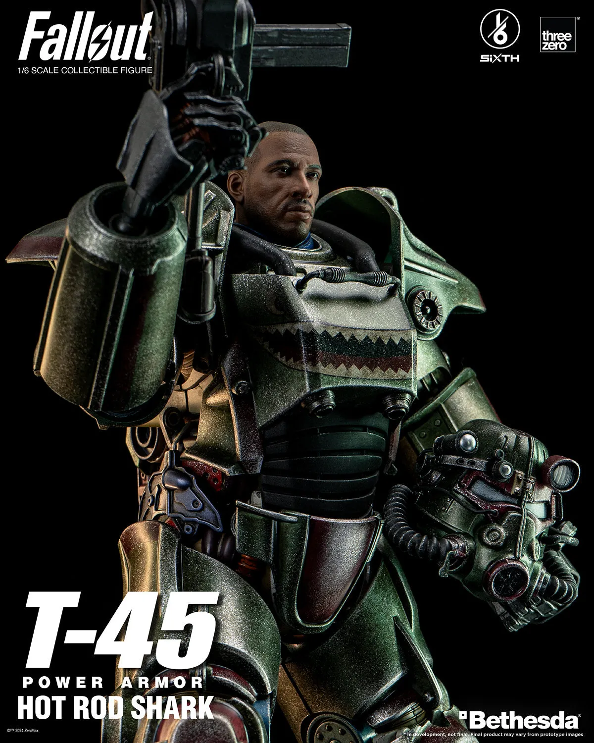 PRE-ORDER: Threezero Fallout T-45 Hot Rod Shark Power Armor Sixth Scale Figure