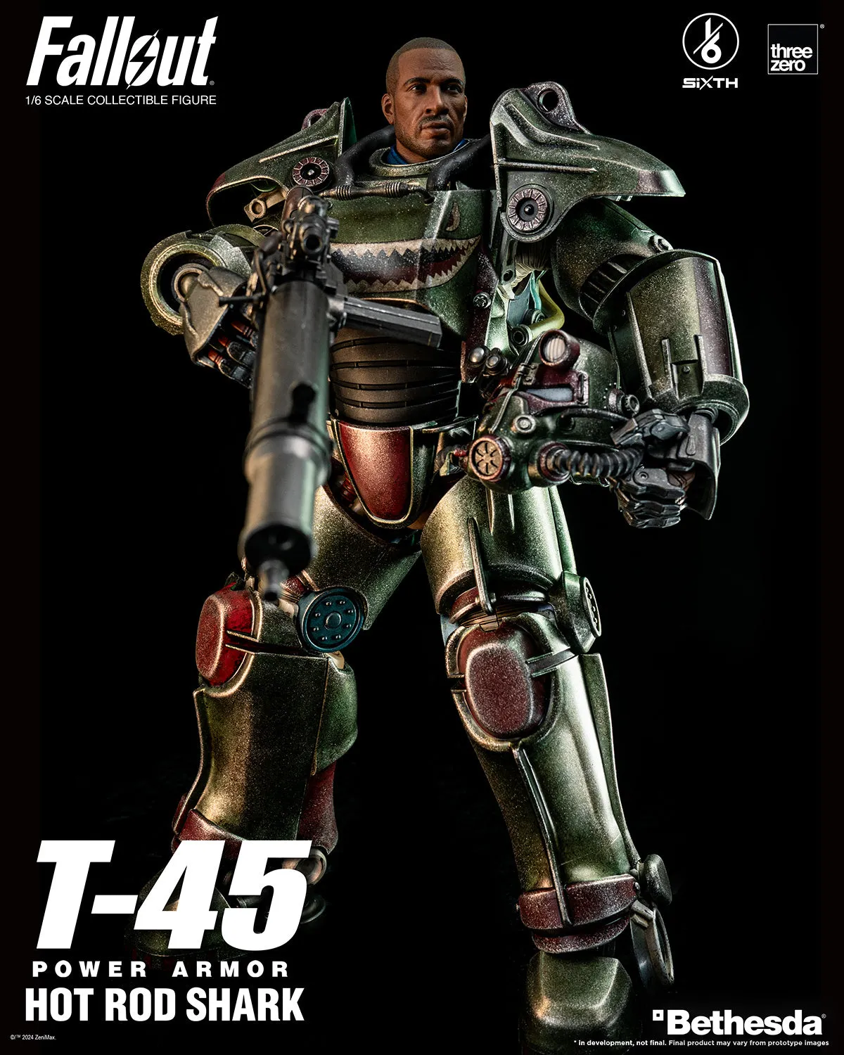 PRE-ORDER: Threezero Fallout T-45 Hot Rod Shark Power Armor Sixth Scale Figure