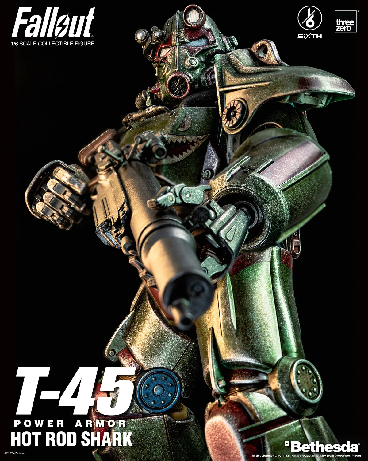 PRE-ORDER: Threezero Fallout T-45 Hot Rod Shark Power Armor Sixth Scale Figure