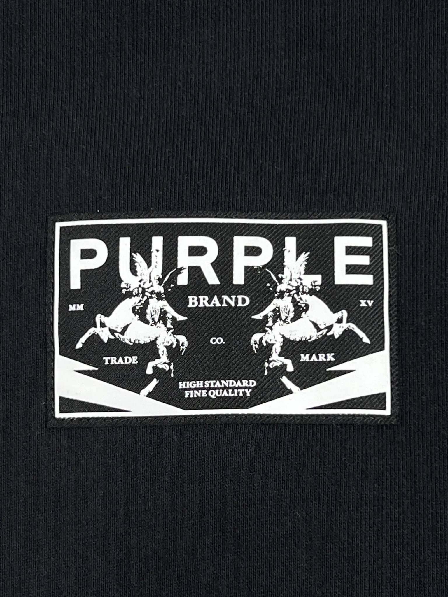 Purple Brand Hoodie P401-HBPH Hwt Fleece Po Hoody Black