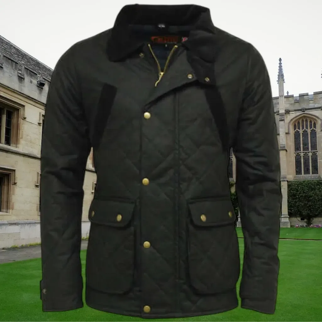 Quilted Wax Jacket - Game Oxford