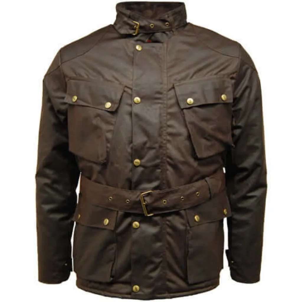 Quilted Wax Jacket - Game Speedway - Mens Waxed Cotton Coat