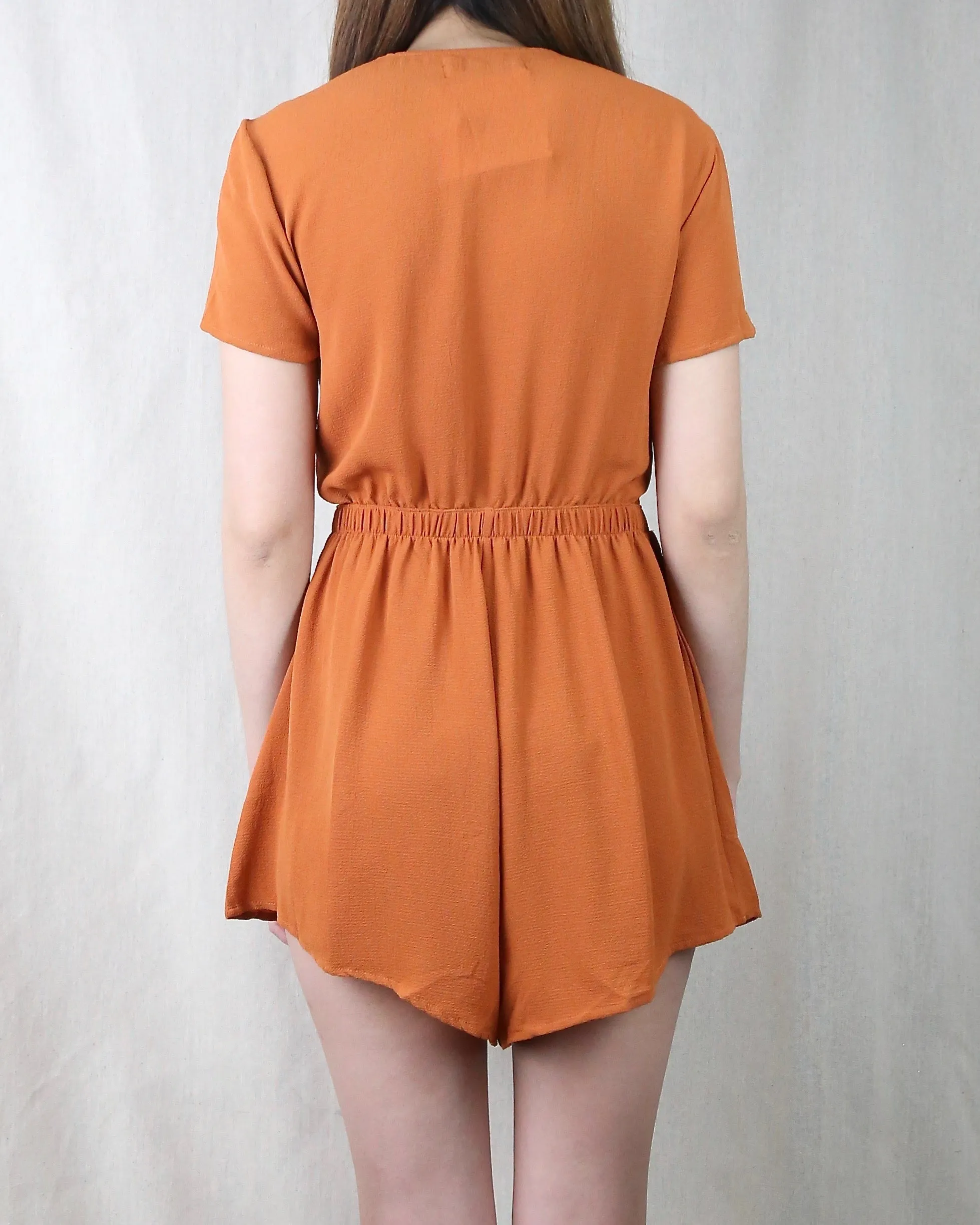 Reverse - Selena Romper in Rust