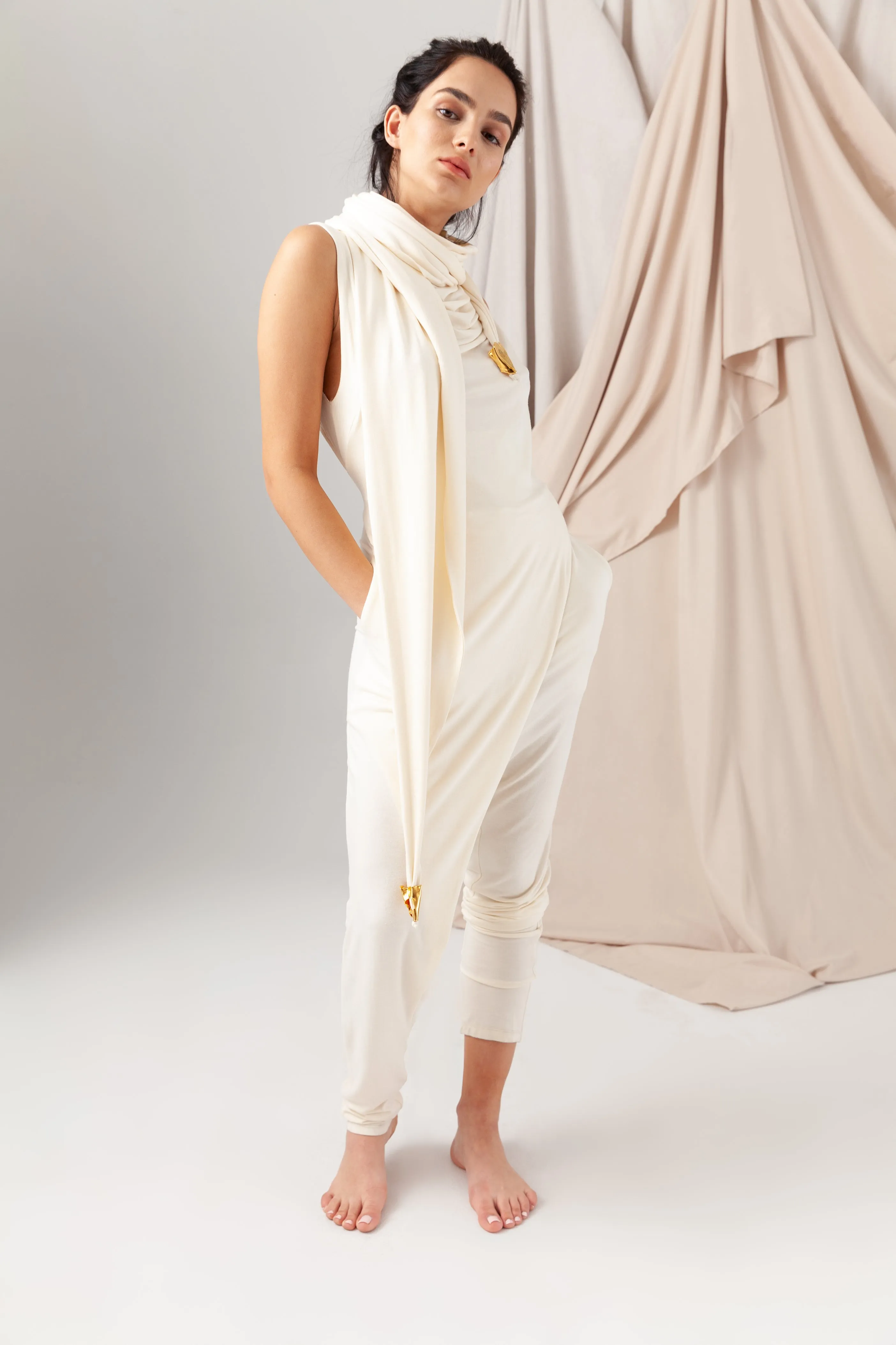 Sahara Jumpsuit - Ivory