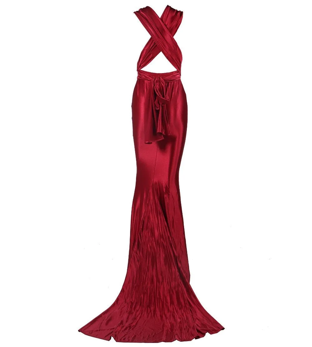 Scarlet Red Evening Gown