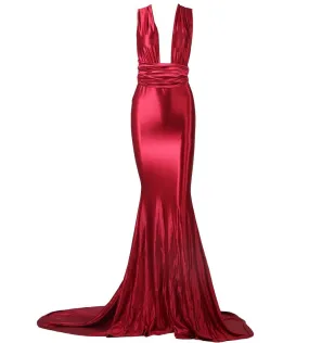 Scarlet Red Evening Gown