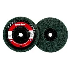 Scotch-Brite™ Clean and Strip XT Pro Extra Cut Disc, XC-DC, A/O Extra
Coarse, Green, 5 in x 5/8"-11, Type 27, 10 ea/Case