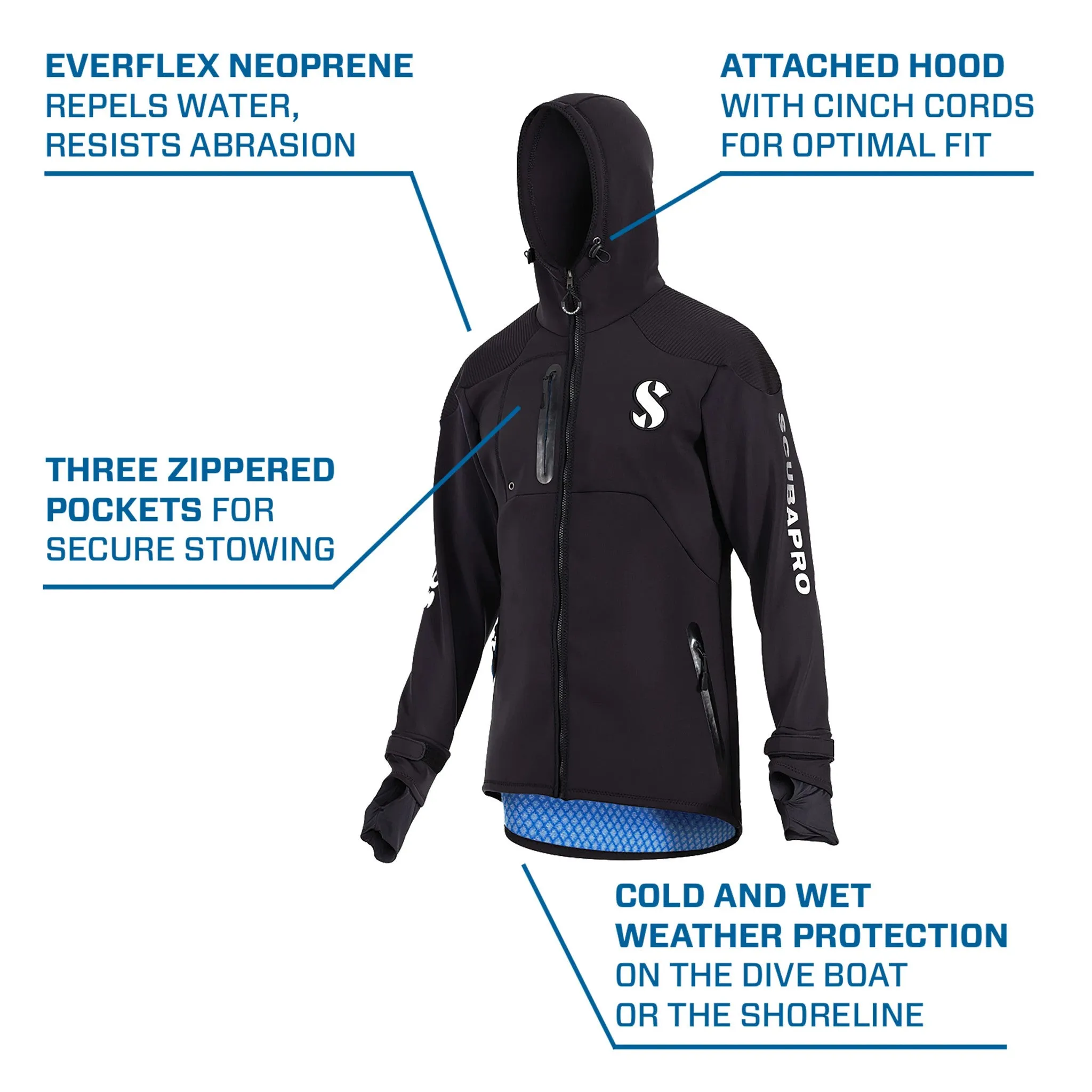 SCUBAPRO - SCUBAPRO Premium Boat Coat, Men