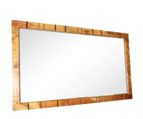 Shutter Indian Solid Wood Frame With Mirror Natural 130 x 220 Cm