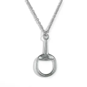 Single Snaffle Sterling Silver Pendant