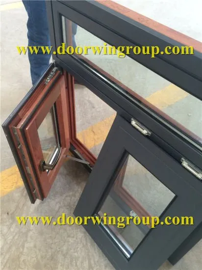 Solid Oak Wood Aluminum Casement Window for Villa - China Aluminum Window, Wood Aluminum Window