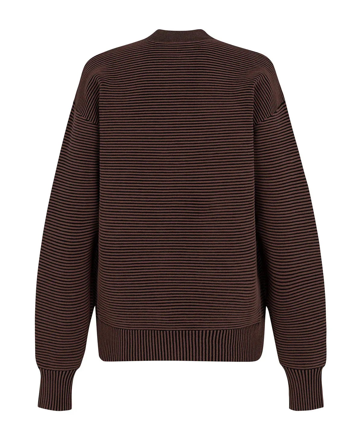 SONNY CREW NECK SWEATER - CACAO/BLACK