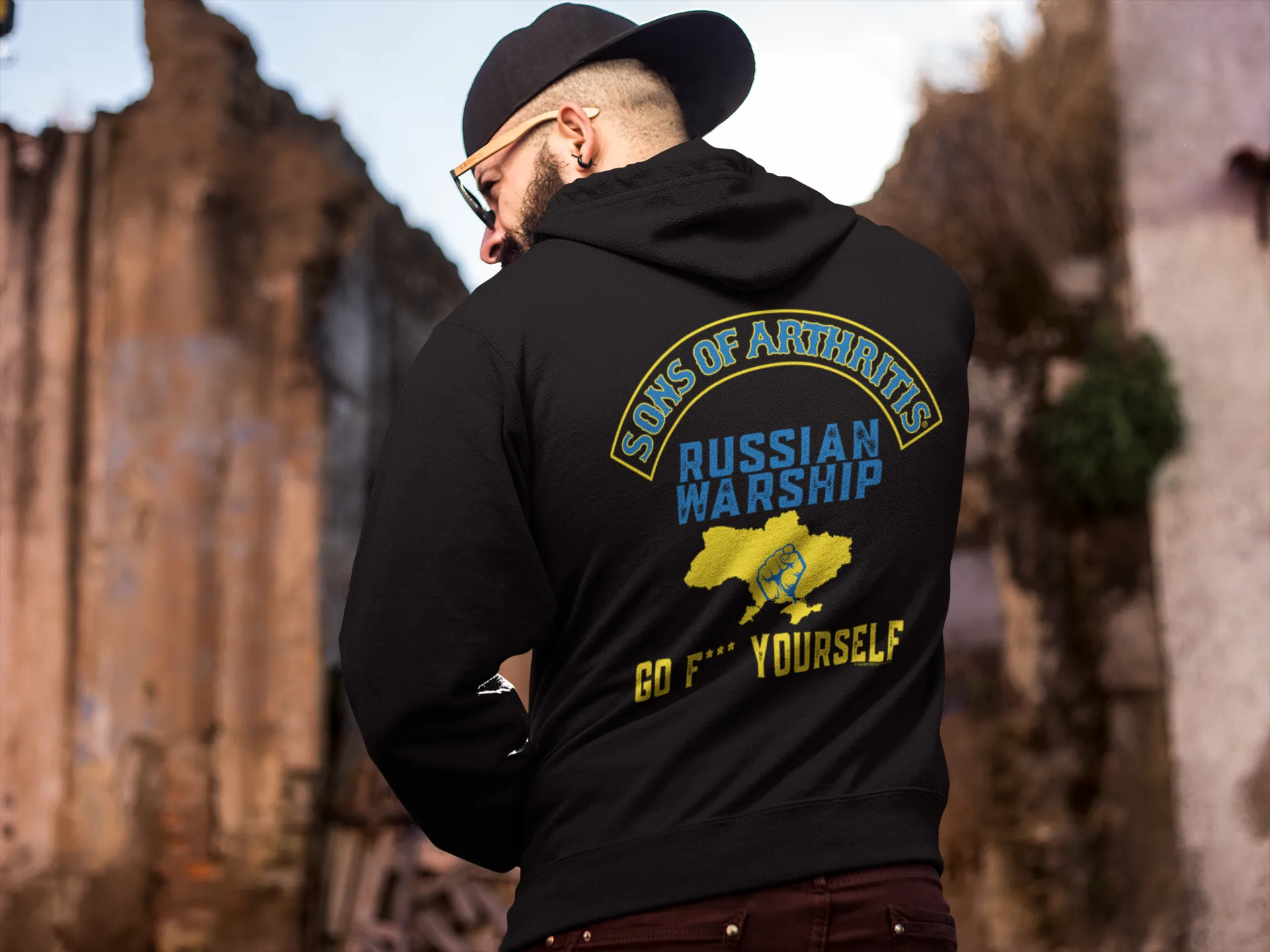 Sons of Arthritis I Stand for Ukraine PULLOVER Hoodie