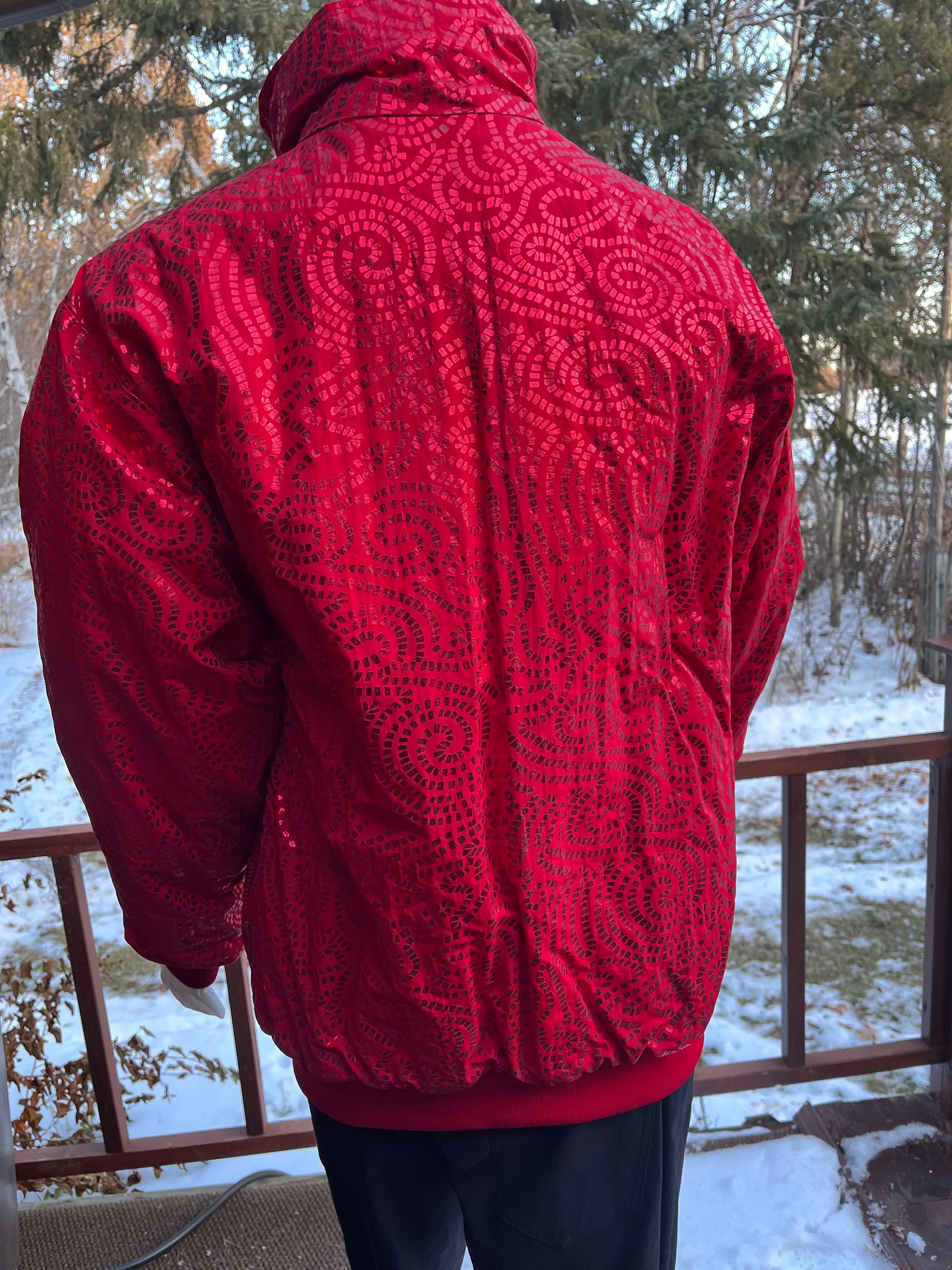 Sparkly Red Bomber