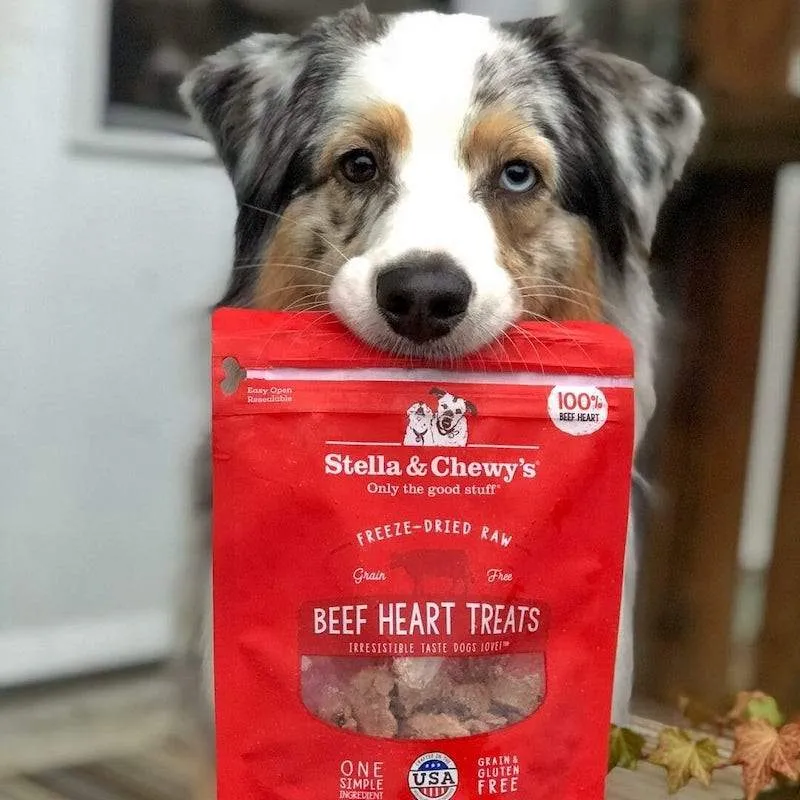 Stella & Chewy’s Freeze Dried Single Ingredient Beef Heart Dog Treats