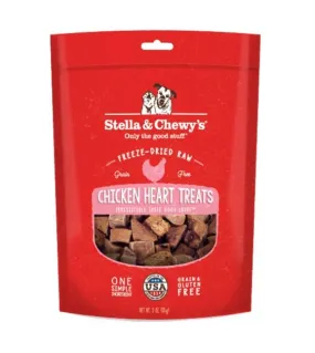 Stella & Chewy’s Freeze Dried Single Ingredient Chicken Heart Dog Treats