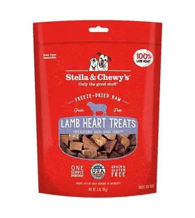 Stella & Chewy’s Freeze Dried Single Ingredient Lamb Heart Dog Treats