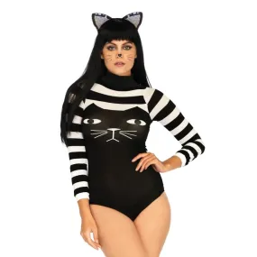 Striped Cat Bodysuit - One Size