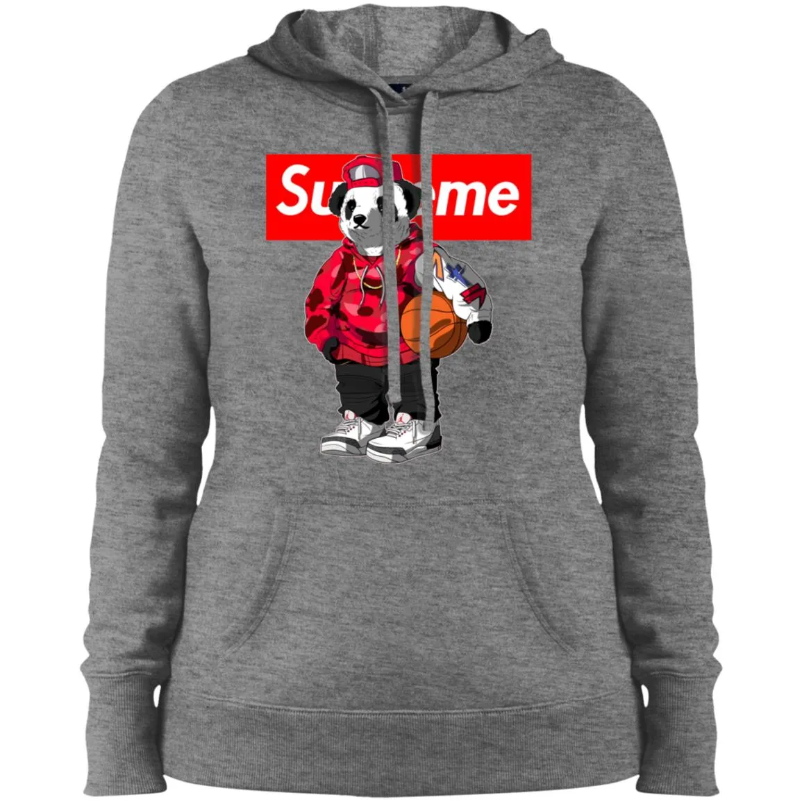 Supreme Bear Basketball T-shirt Women Hooded Sweatshirt