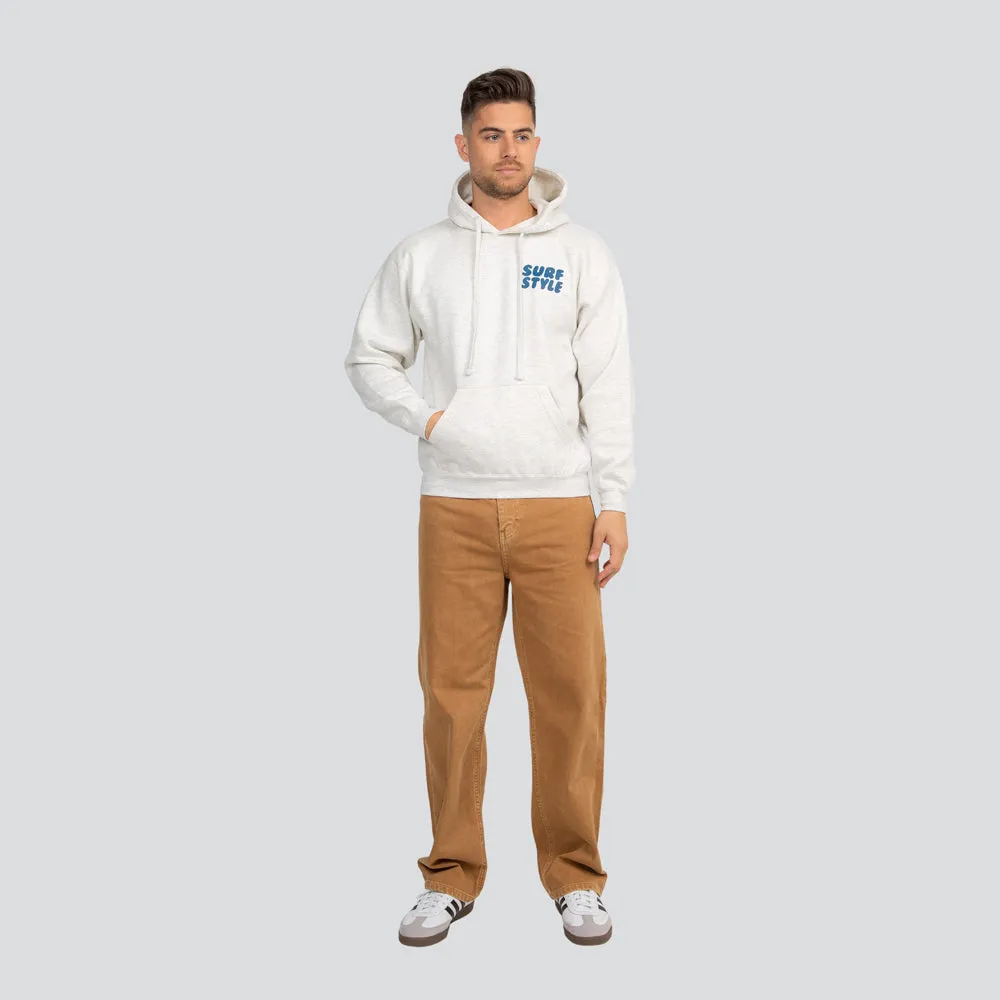 Surf Style Puff Fleece Pullover Hoodie