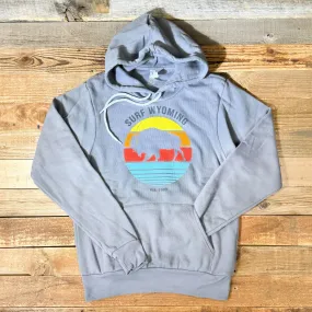 Surf Wyoming® Bison Daybreak Fleece Hoodie - Storm