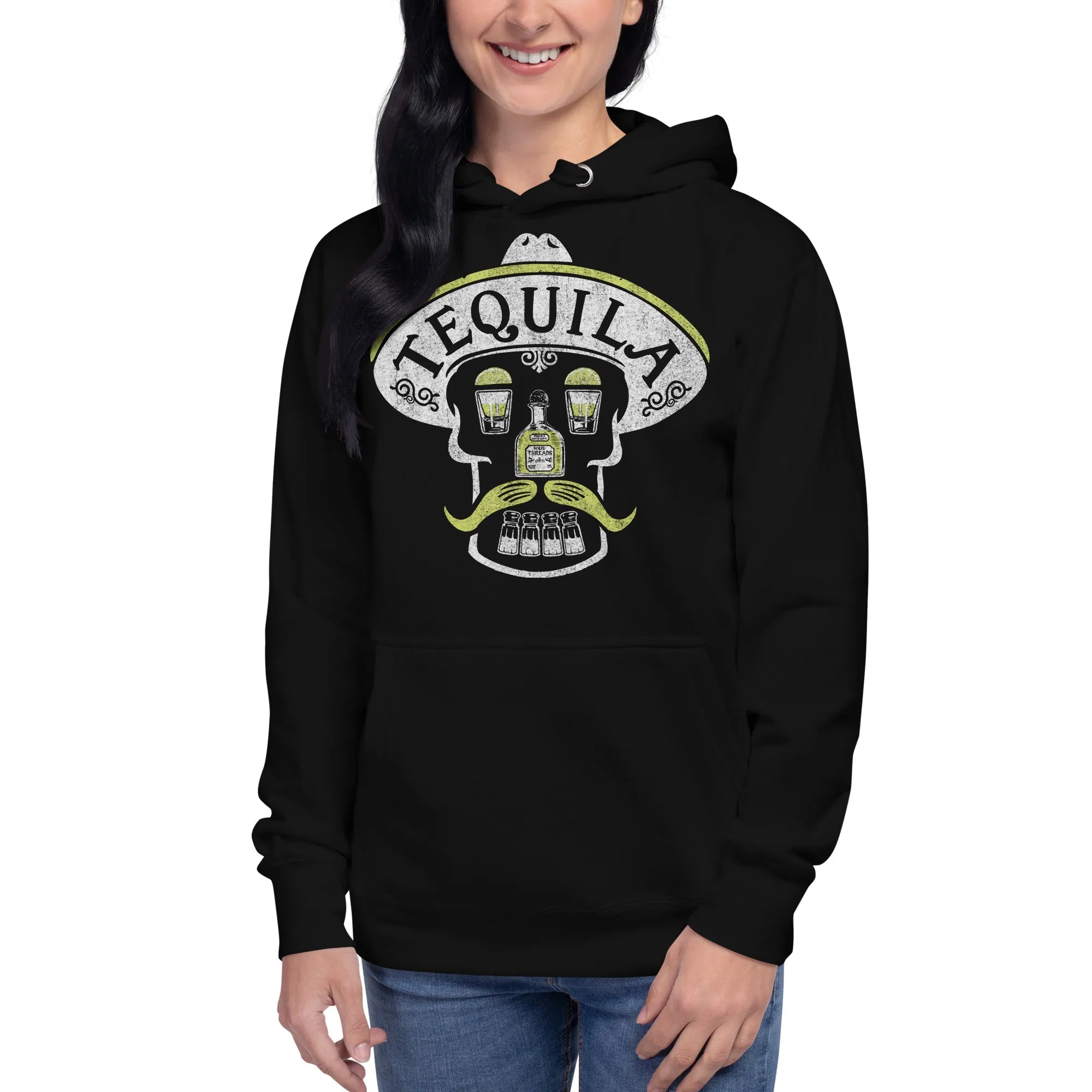 Tequila Skull Classic Fleece Pullover Hoodie