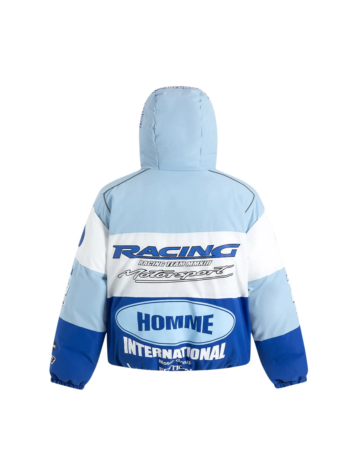 Thesupermade Motorcycle Racing Puffer Jacket