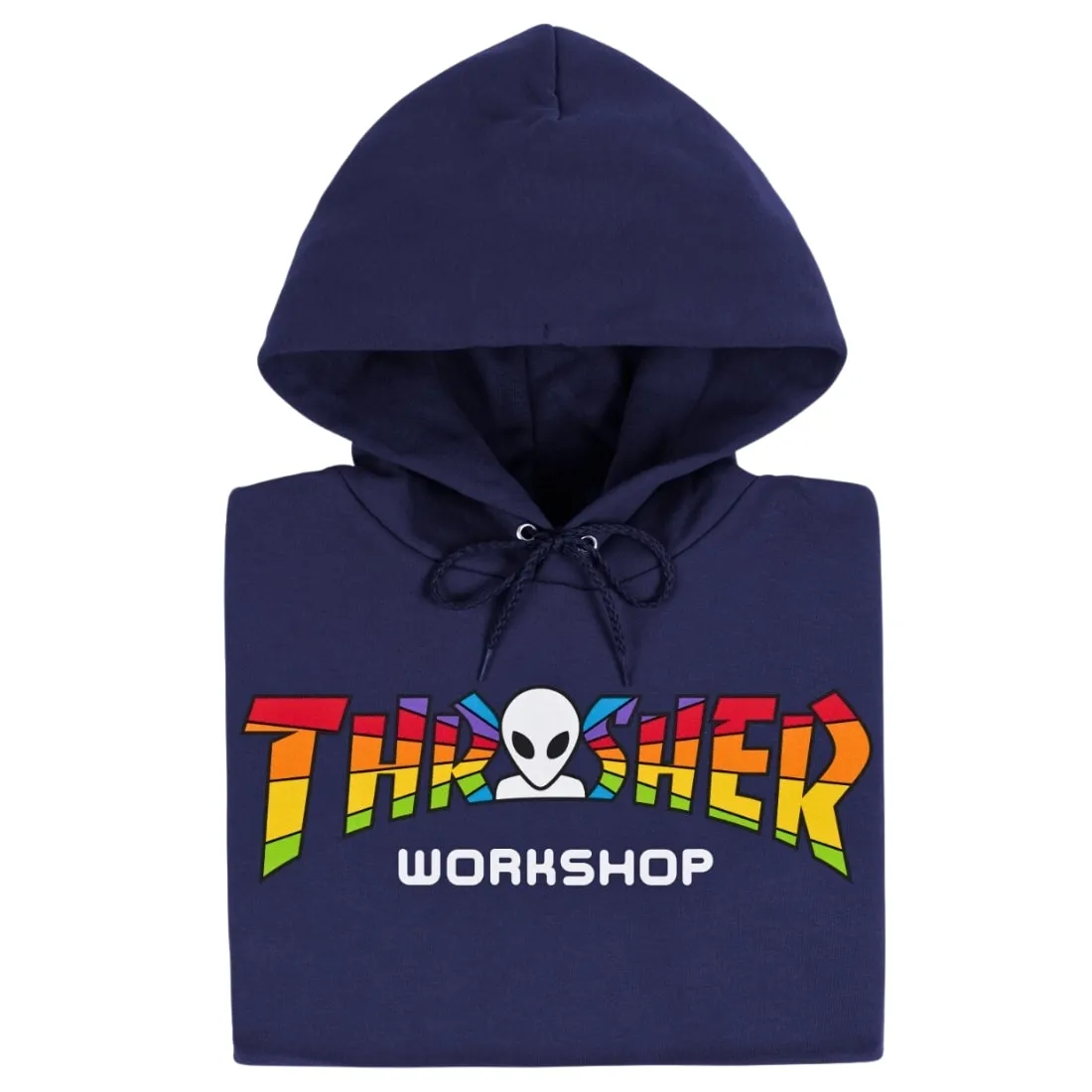 Thrasher X AWS Spectrum Hoodie - Navy Blue