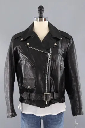 Vintage Leather Motorcycle Jacket