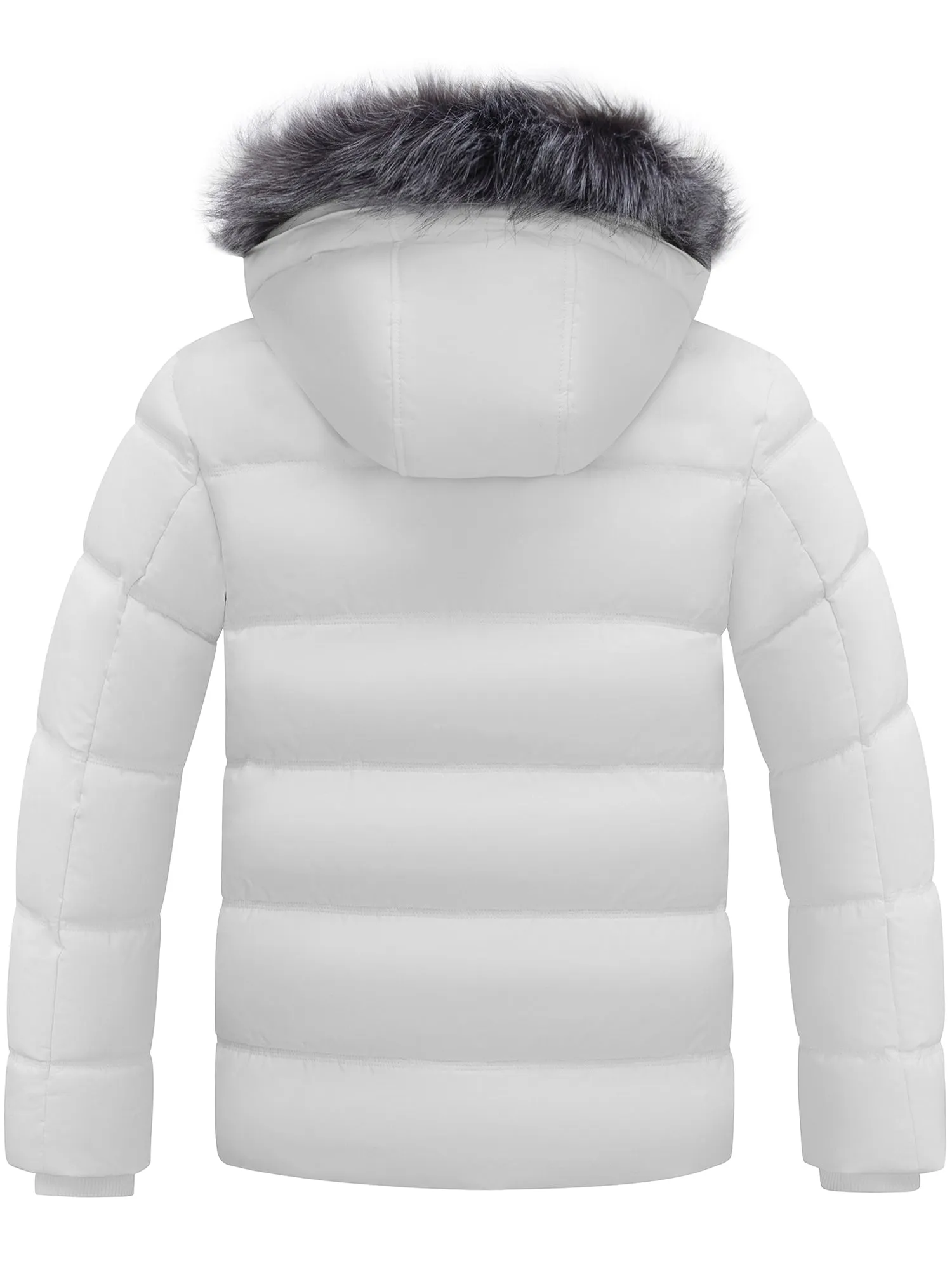 Wantdo Men's Winter Puffer Jacket Thicken Winter Coat Warm Padded Jacket with Hood