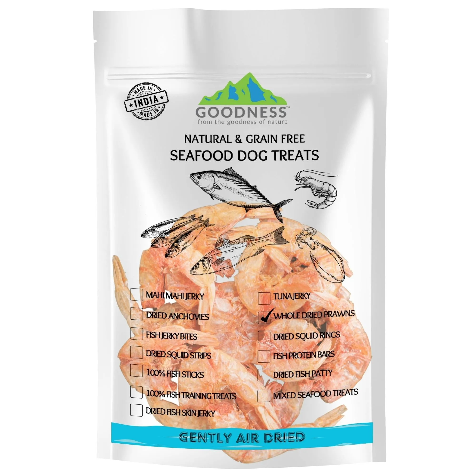 Whole Dried Prawns Dog Treats