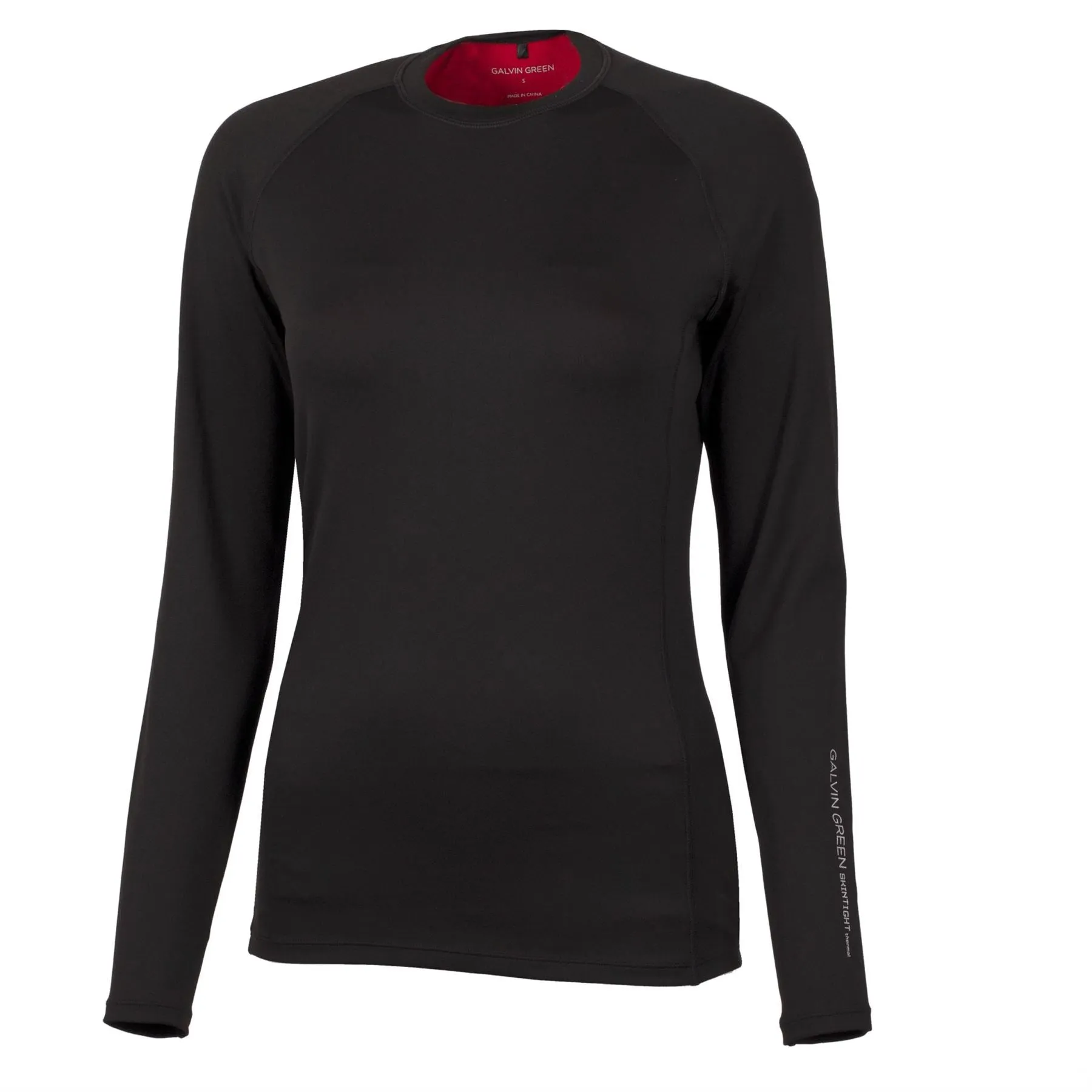 Womens Elaine Crew Neck Skintight Thermal Black - 2024