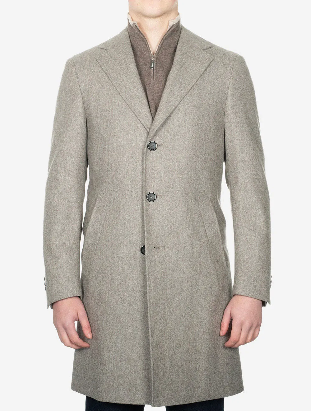 Wool Overcoat Beige