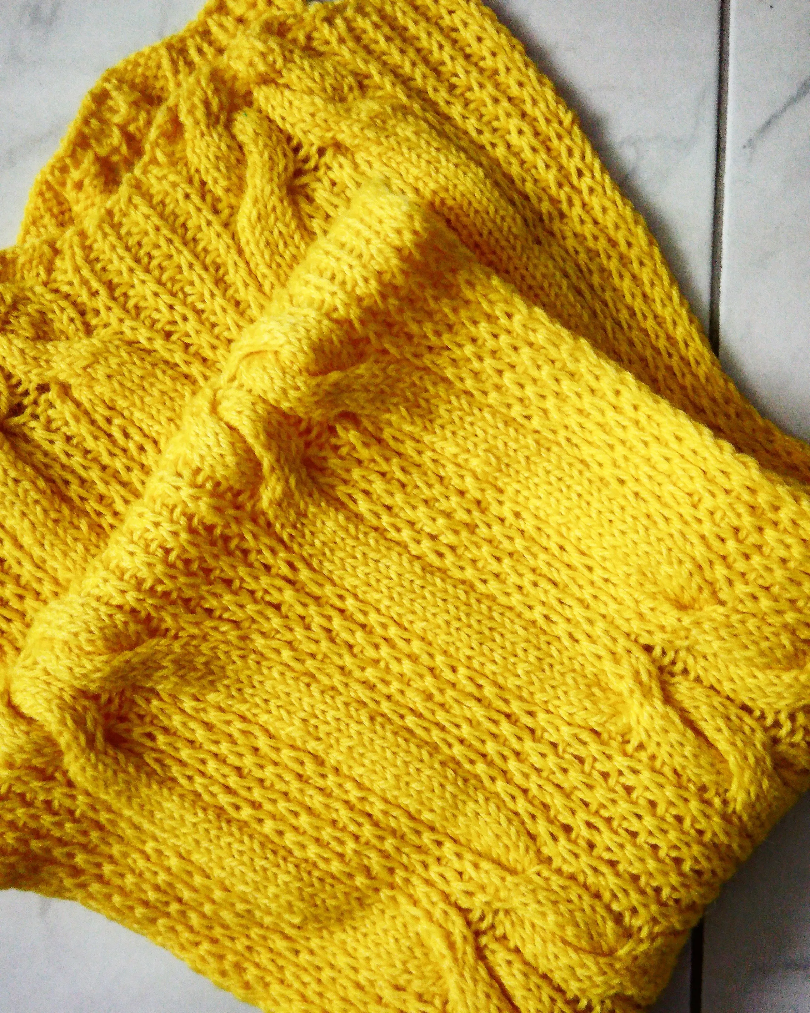 Yellow Wool Scarf