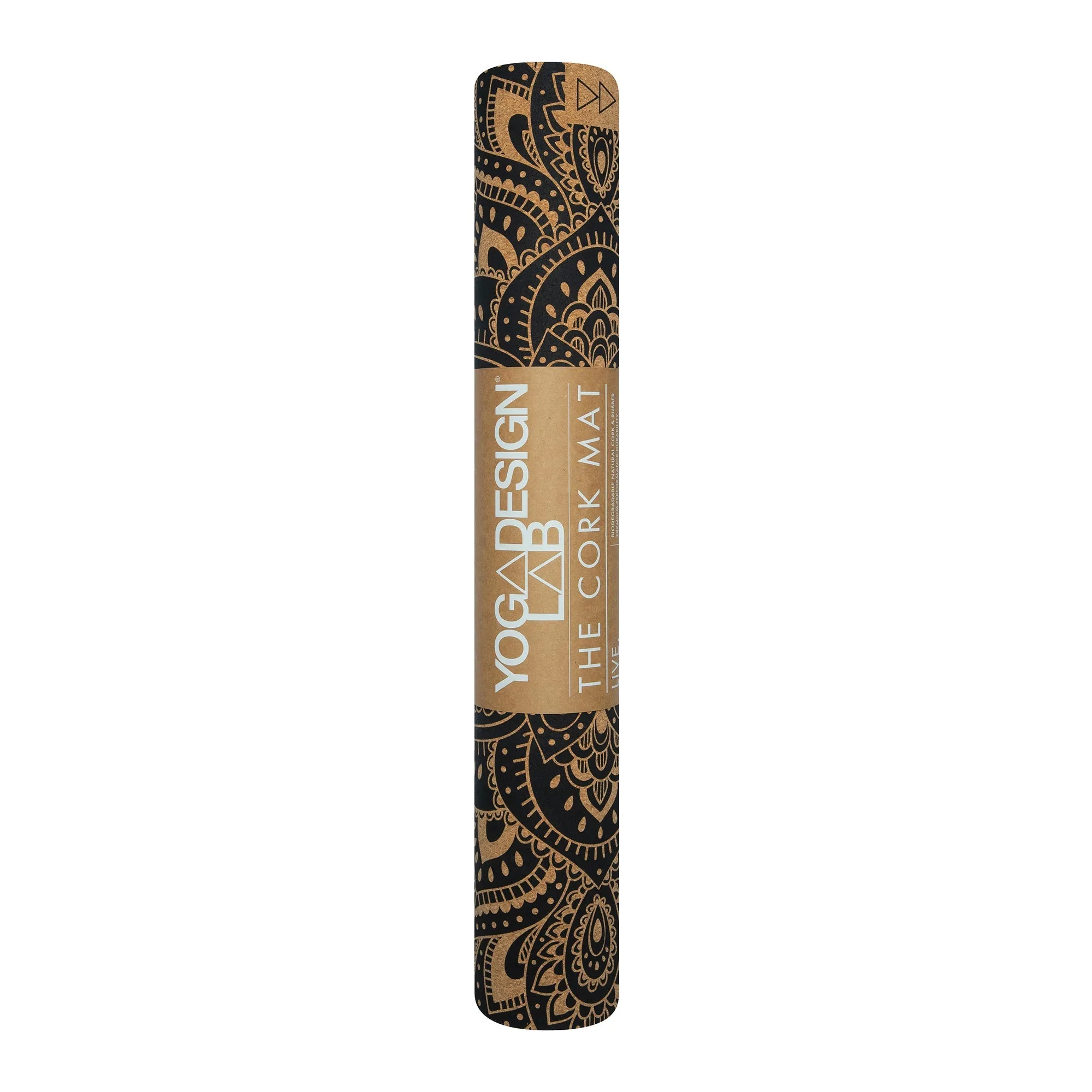 Yoga Design Lab Cork Yoga Mat 3.5mm Mandala Black