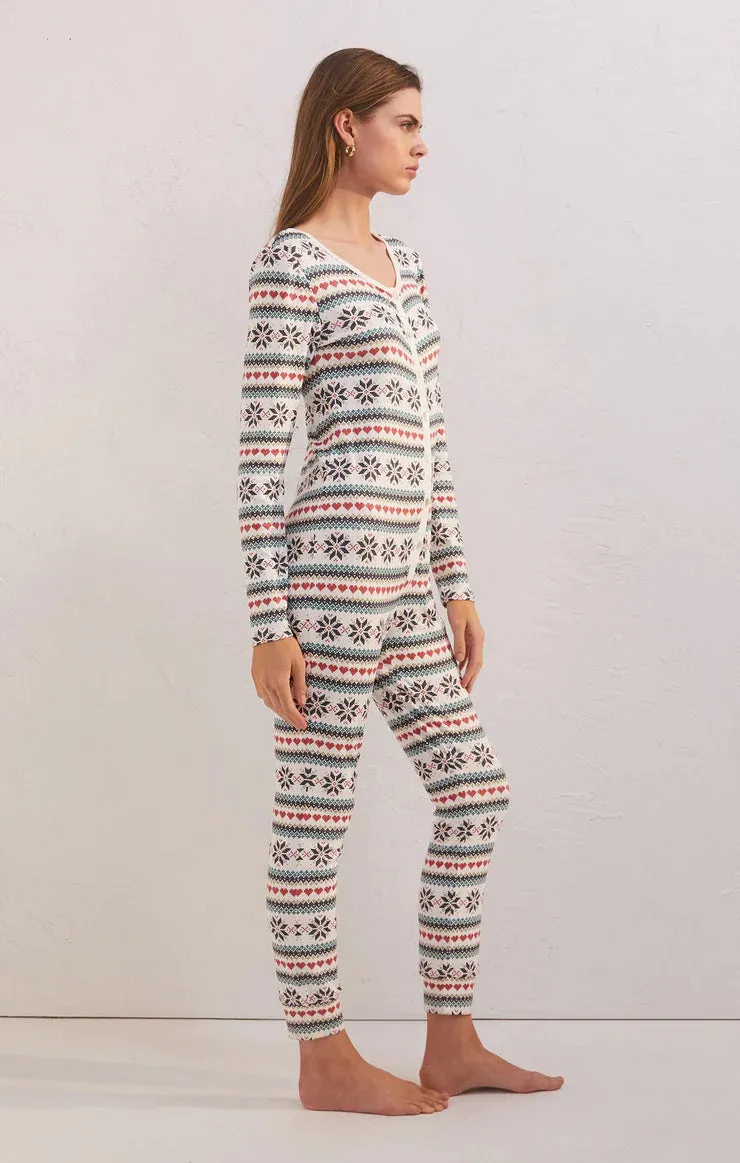 Z Supply Snowflake Pointelle Onesie