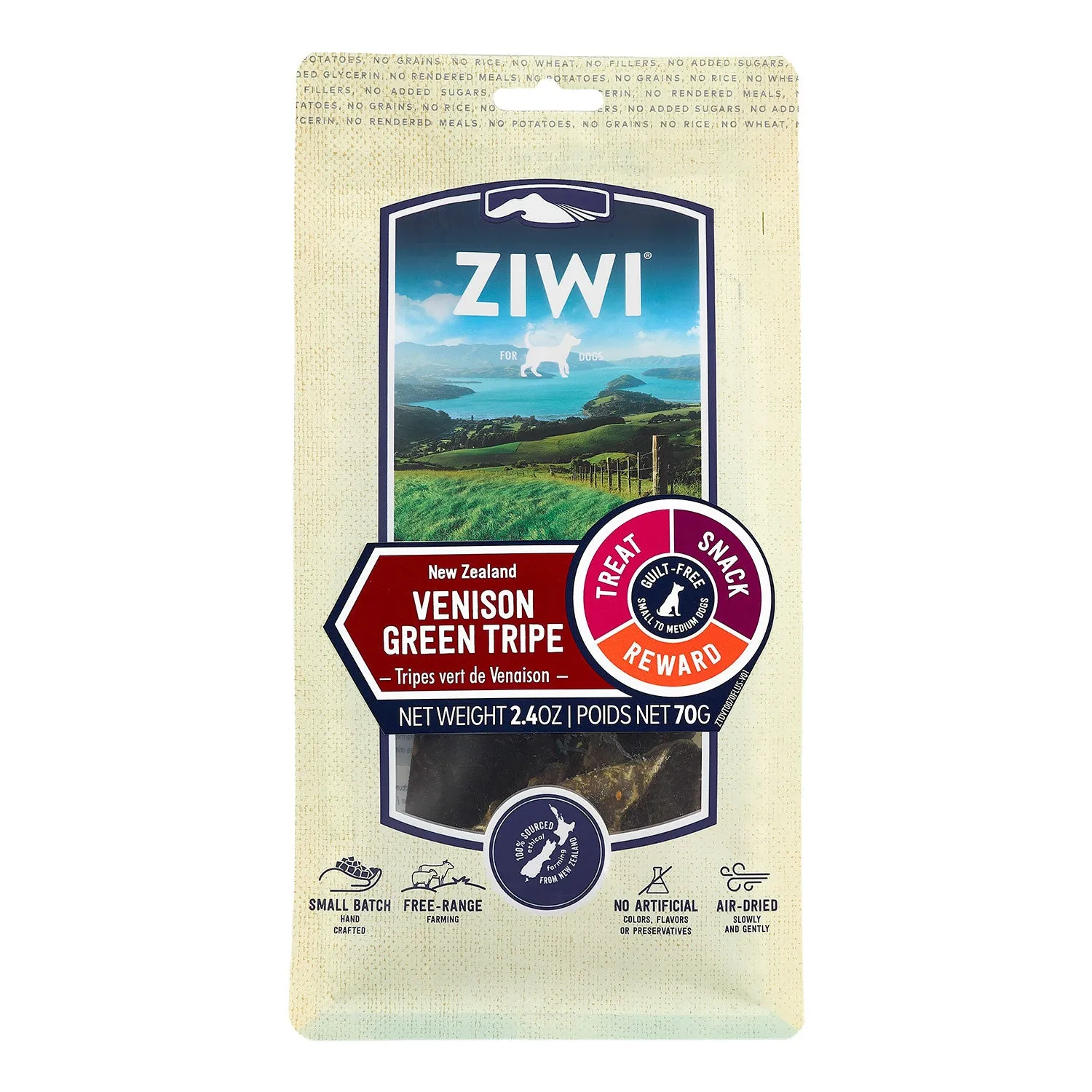 ZIWI Peak Oral Health Treats Venison Green Tripe Dog Treat