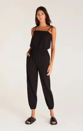 ZSU Kiara Black Gauze Jumpsuit